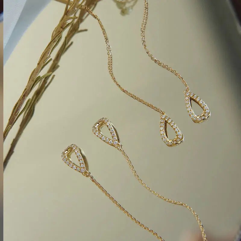 Boucles d'oreilles goutte de cristal pendantes longues
