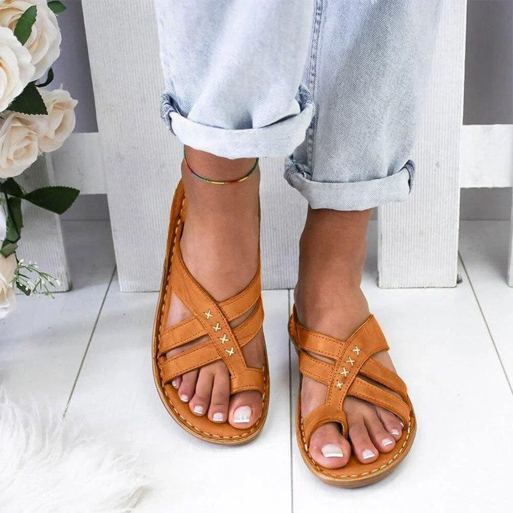 Vanessa – Sandales vintage d'été avec style unique pour femme