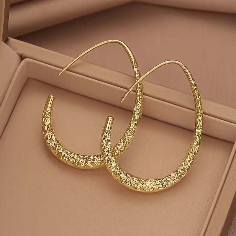 Boucles d'oreilles élégantes vintage en or