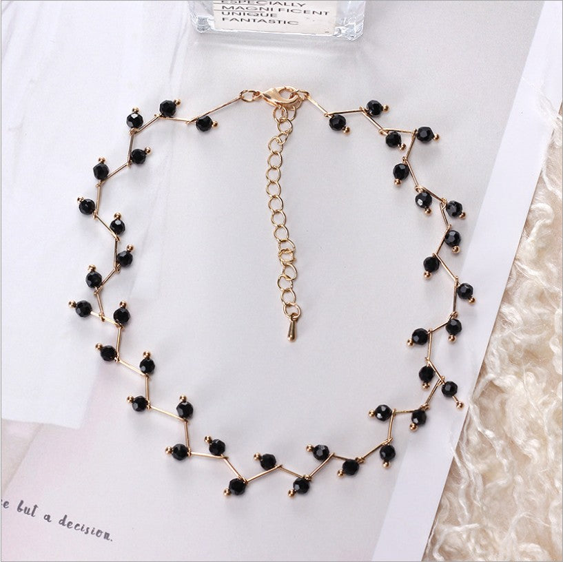 Collier vigne avec gemmes Talise Sombre