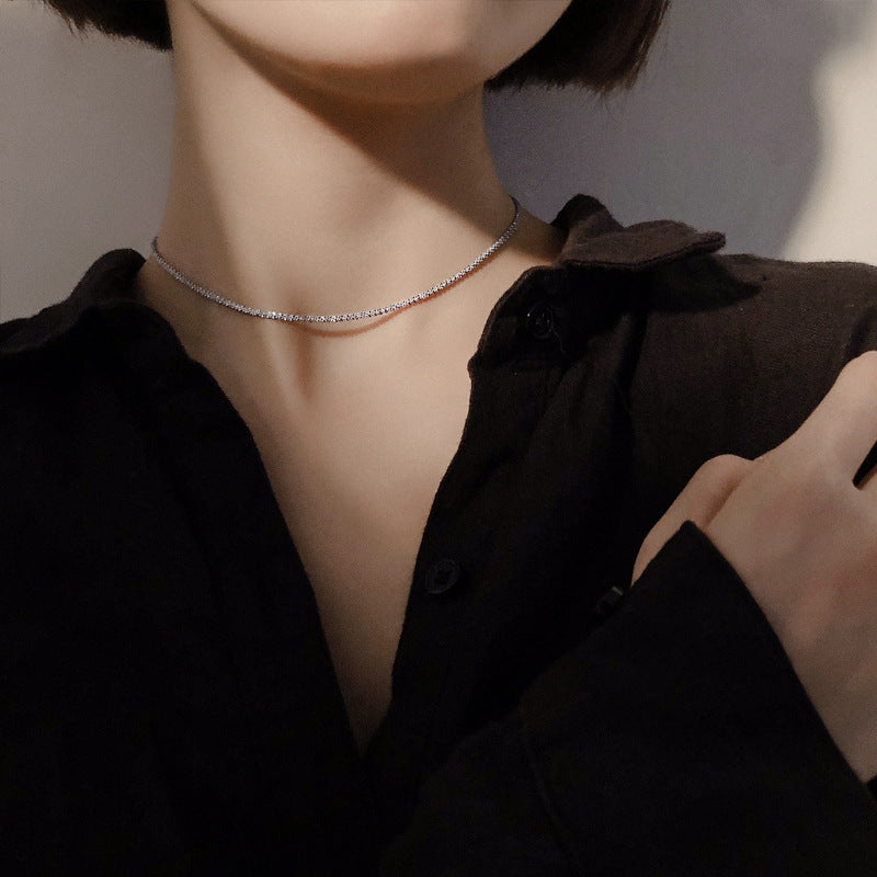Collier clavicule sterling Cia