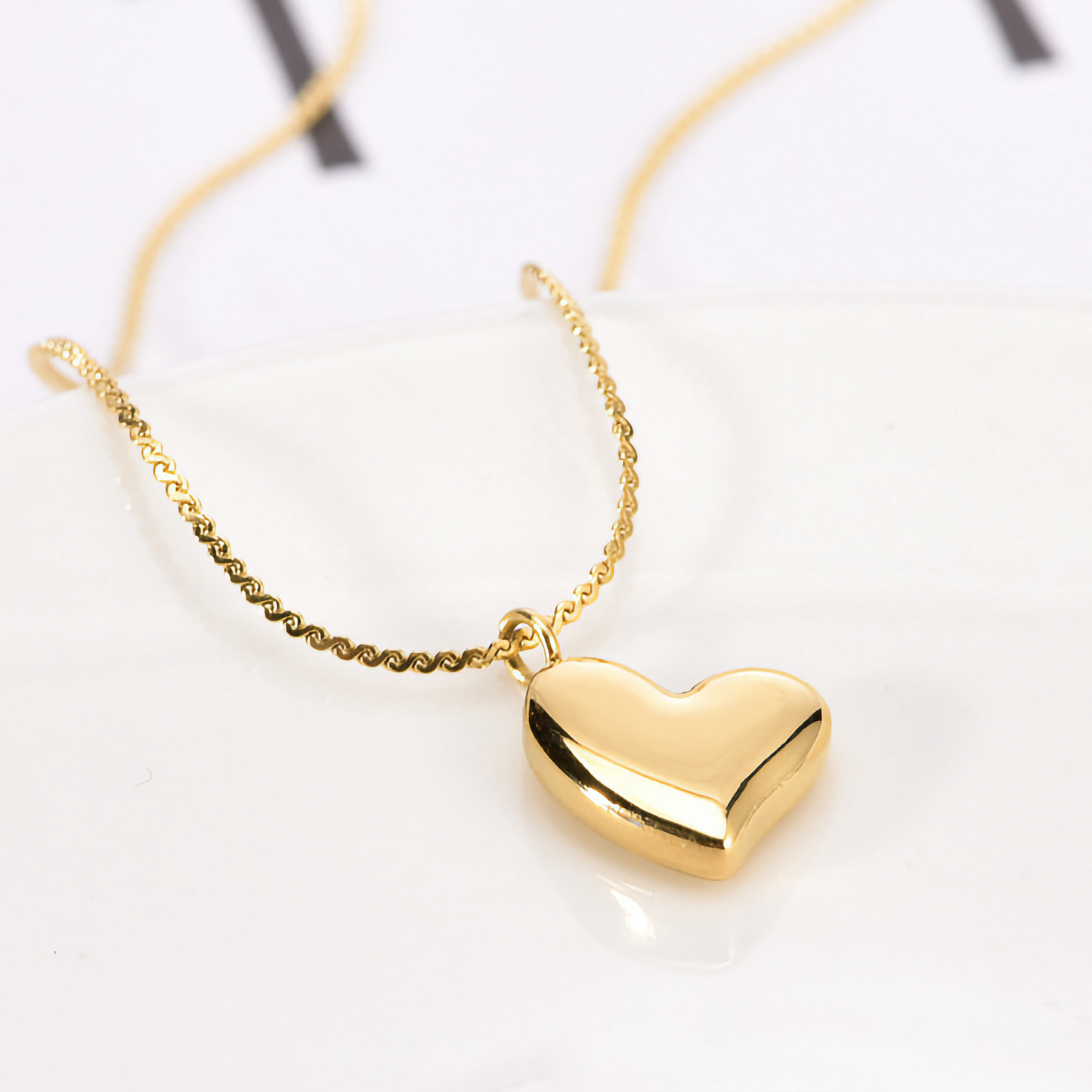 Collier cœur doré Dorothea