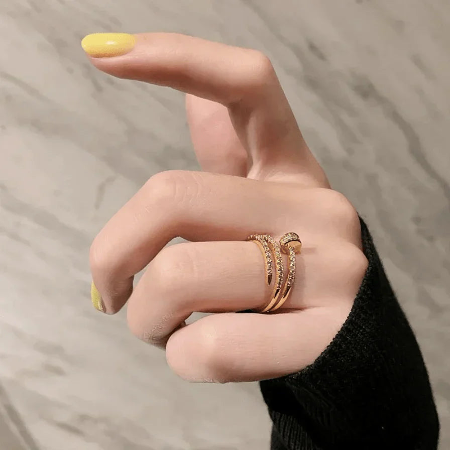 Bague ajustable Épingle d'Athéna