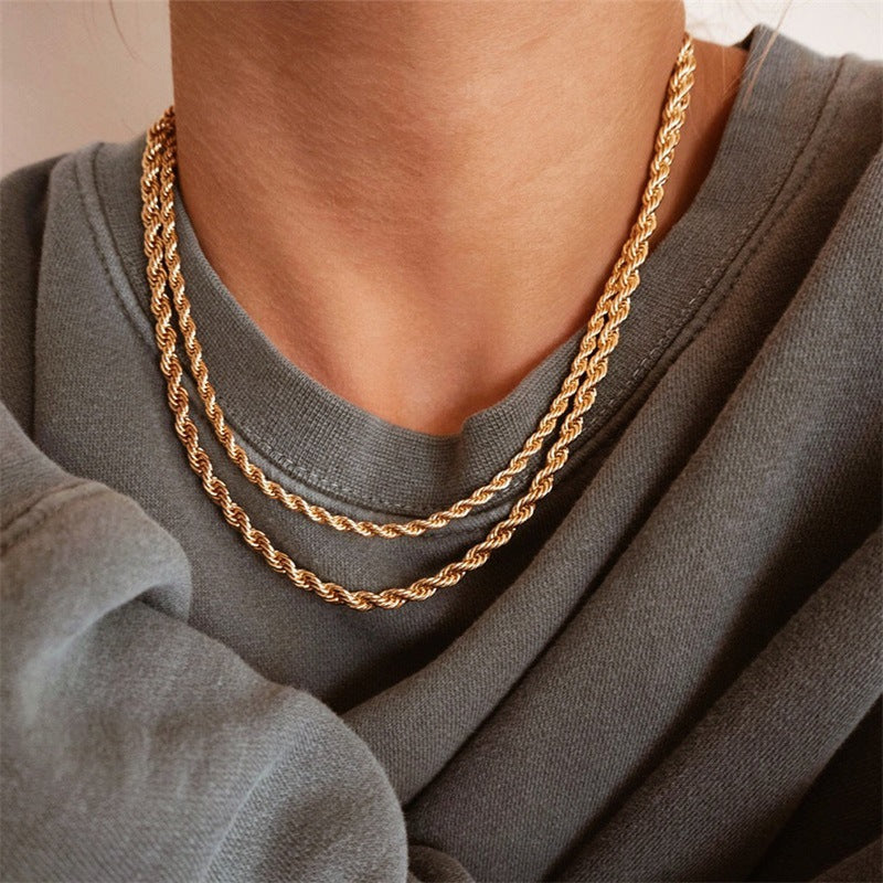 Collier chaîne tressée Olivia
