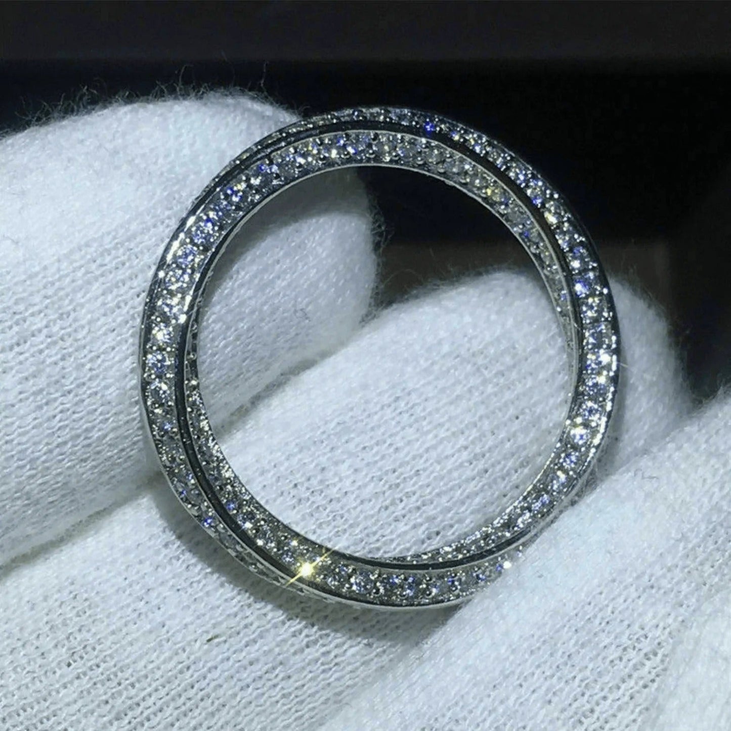 Bague bande tressée Julianne
