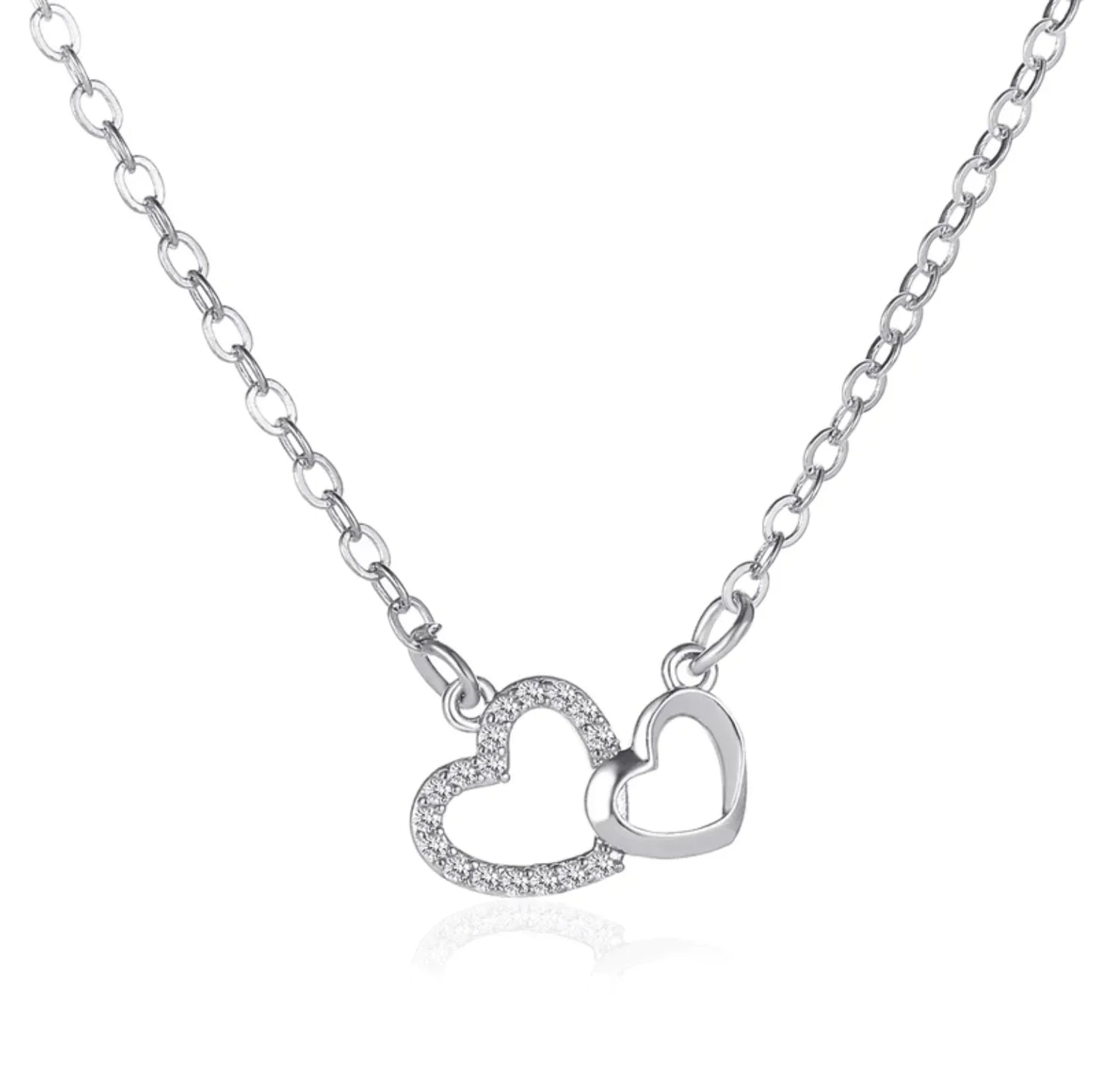 Collier double cœur Cynthia