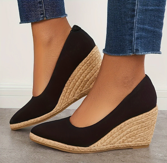Karla – Espadrilles à plateforme et coin pour femme moderne