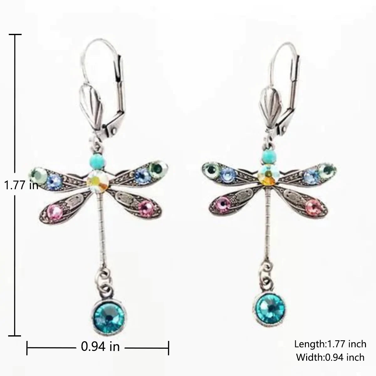 Boucles d'Oreilles Libellule Sculptée Élégante