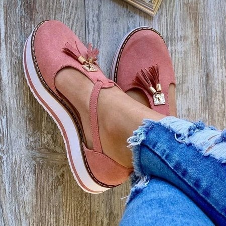 Karla – Sandales décorées avec pompons élégants et polyvalents pour femme