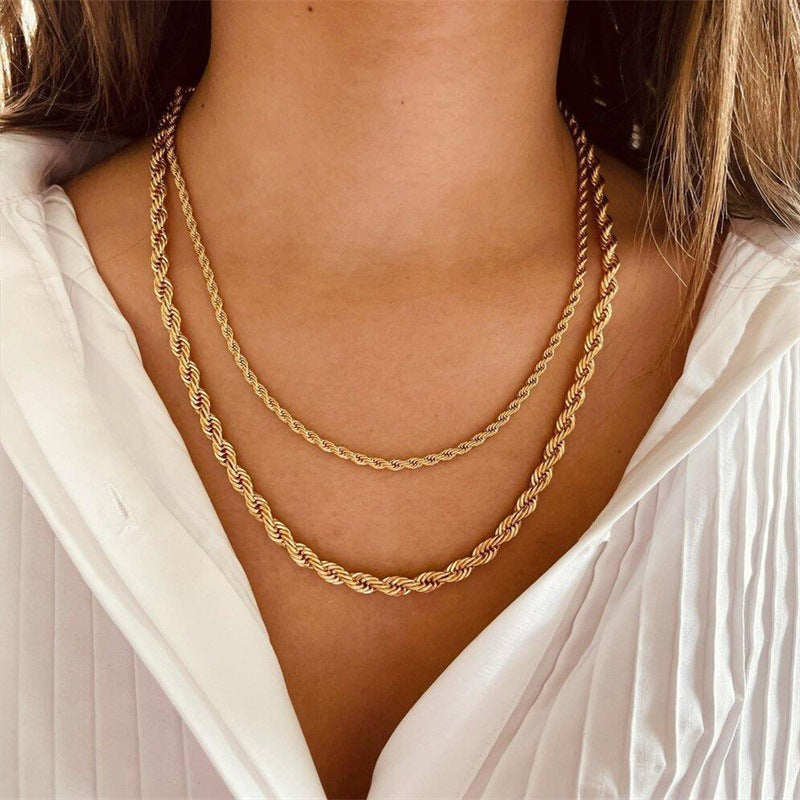 Collier chaîne tressée Olivia
