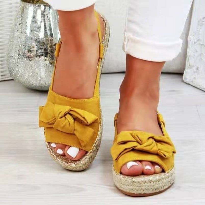 Irina – Sandales d'été avec nœud et boucle pour femme
