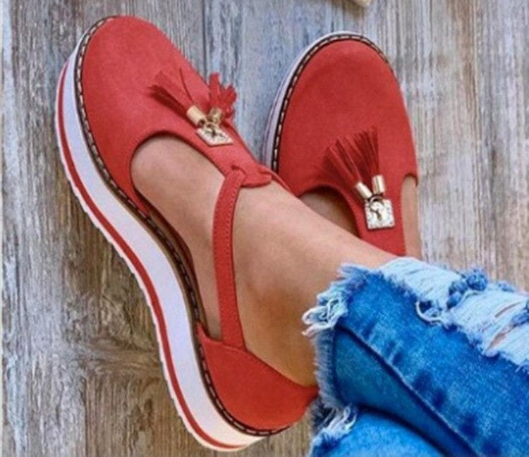 Karla – Sandales décorées avec pompons élégants et polyvalents pour femme