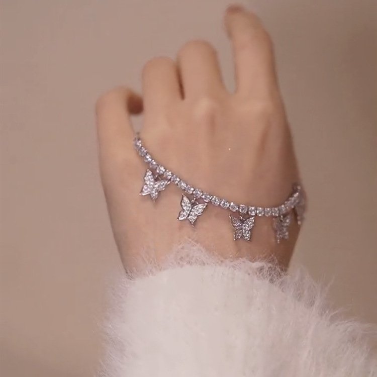 Bracelet tennis papillon Camelia