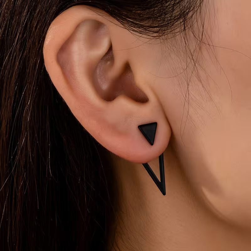 Boucles d'oreilles pendantes minimalistes élégantes en forme de triangle