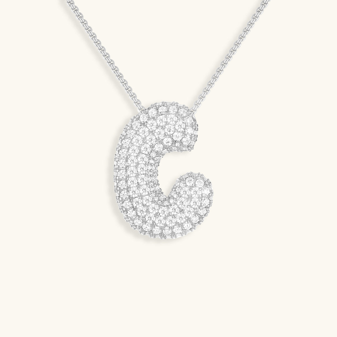 Collier initiale avec bulles Hailey