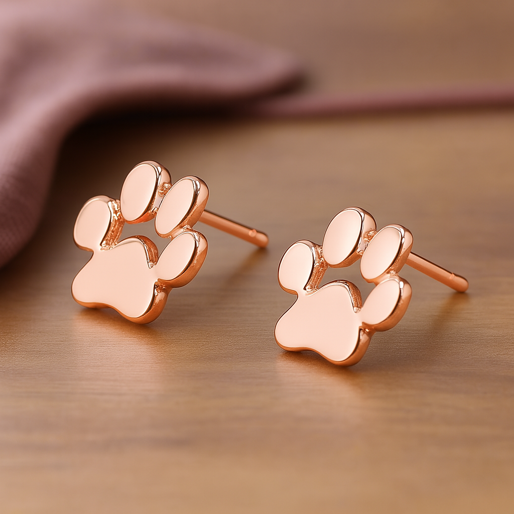 Boucles d'oreilles Patte Hypoallergéniques – En Acier Inoxydable