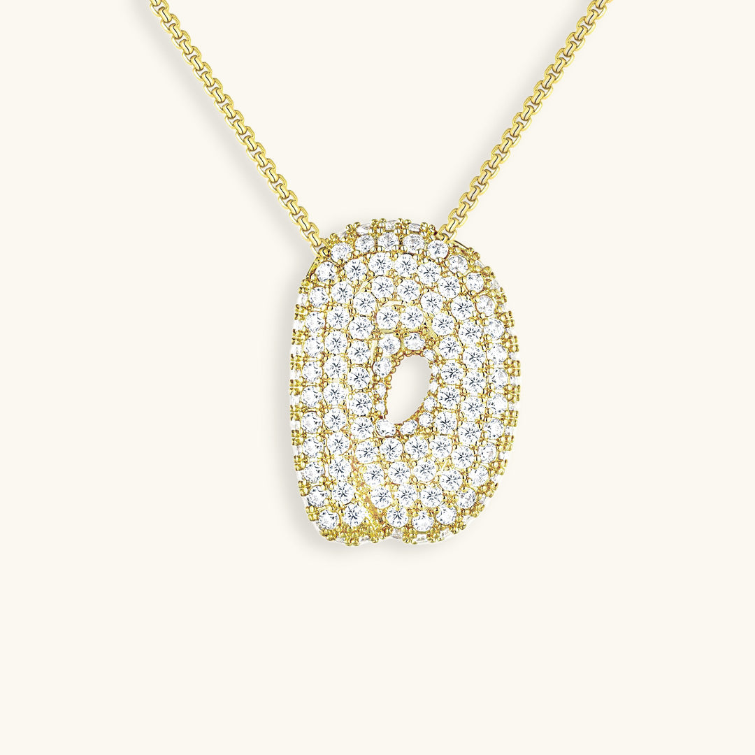Collier initiale avec bulles Hailey