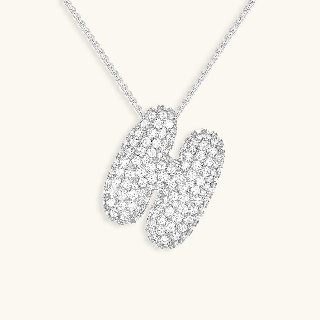 Collier initiale avec bulles Hailey