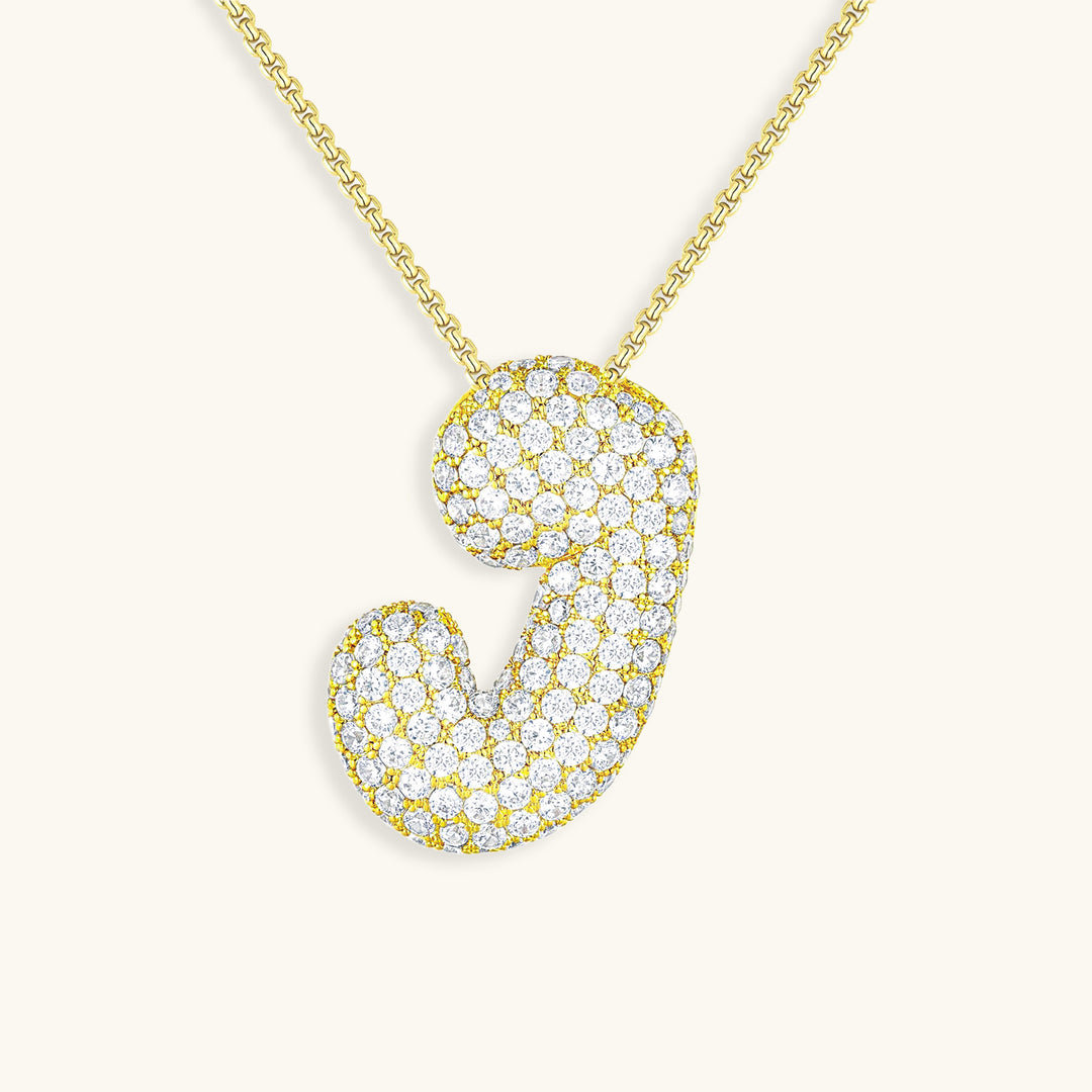 Collier initiale avec bulles Hailey