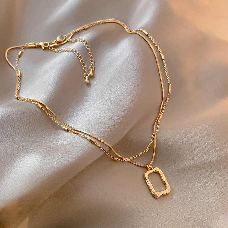 Pendentif Abigail chaînes superposées