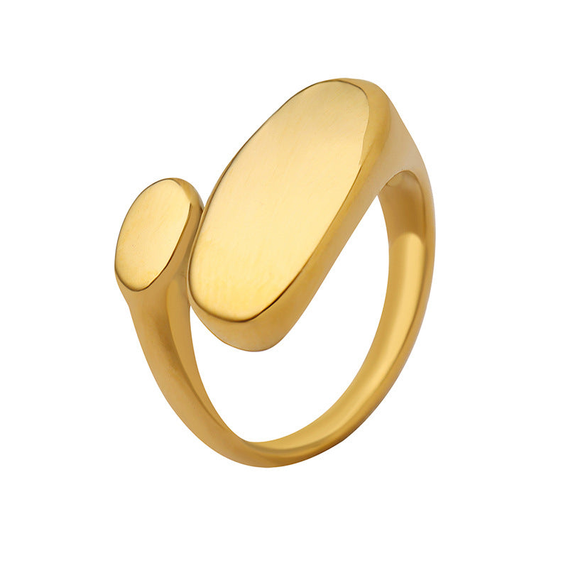 Bague minimaliste dorée Odyssey