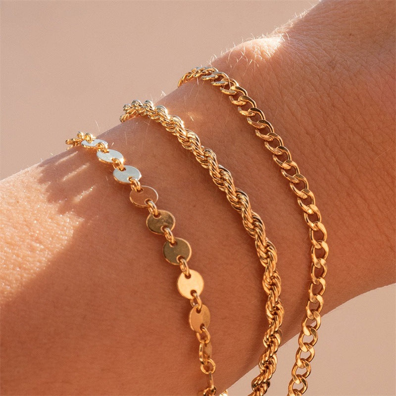 Bracelet chaîne tressée Olivia