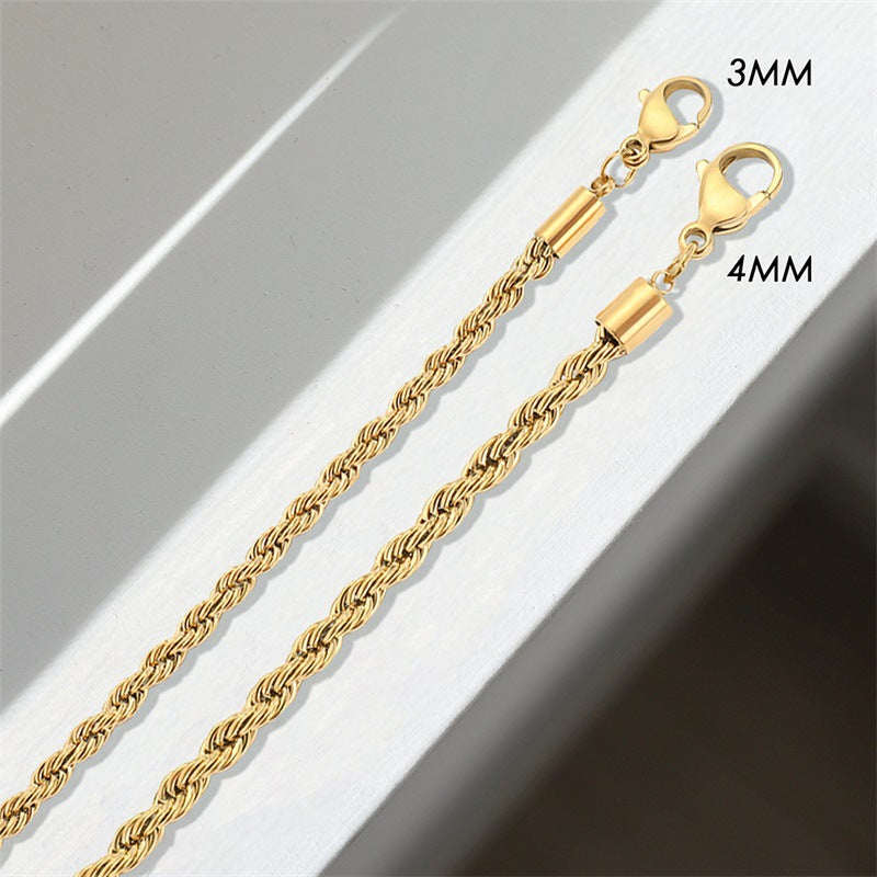 Bracelet chaîne tressée Olivia