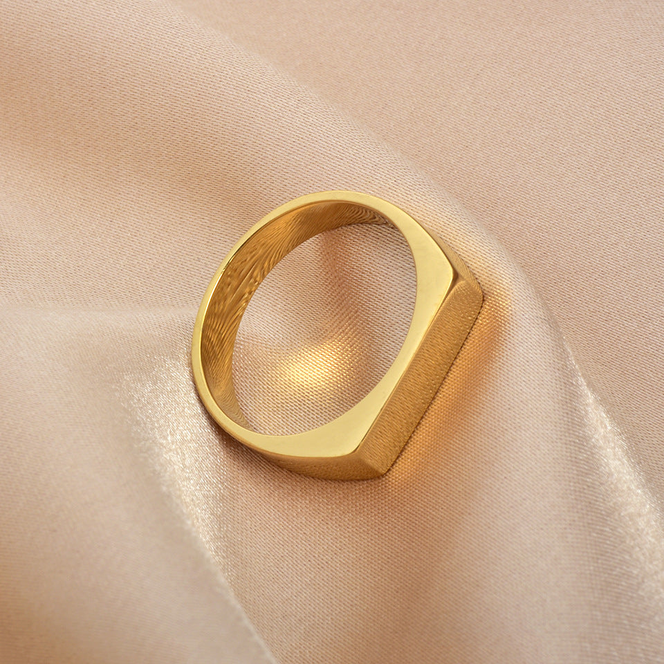 Bague rectangulaire sceau
