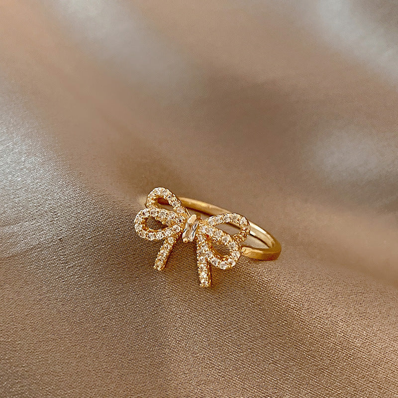 Bague ruban doré Henrietta