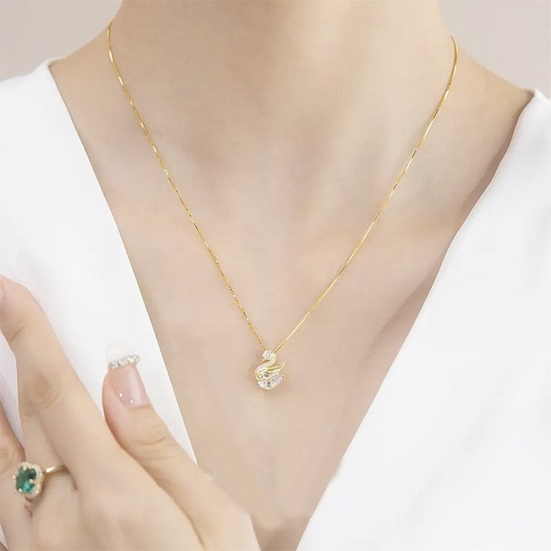 Collier Cygne de Cristal