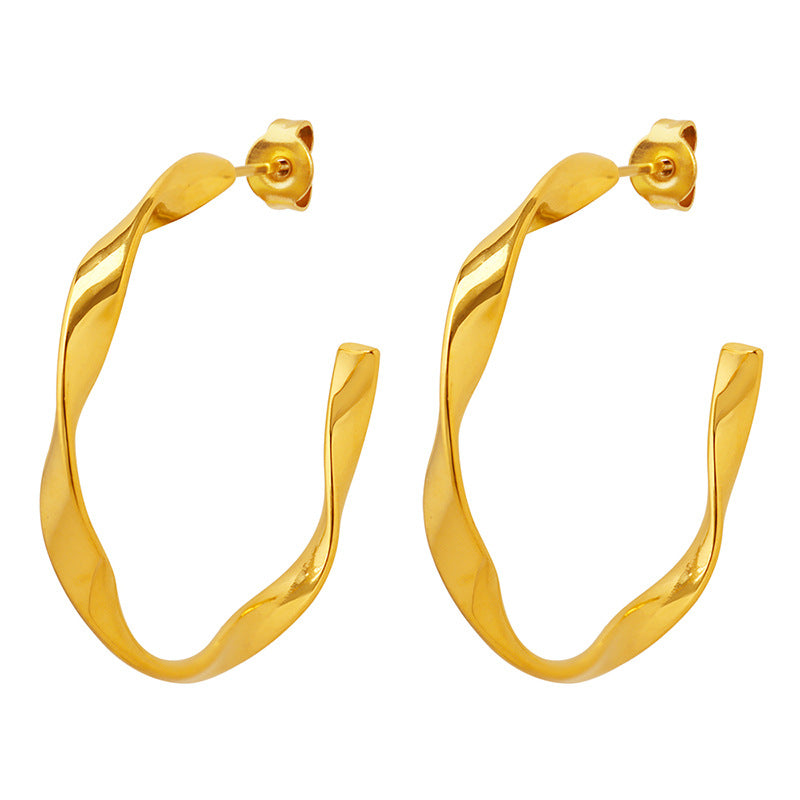 Boucles d'oreilles dorés Iris