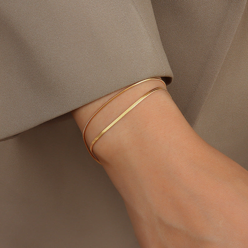 Bracelet doré double couche Classia