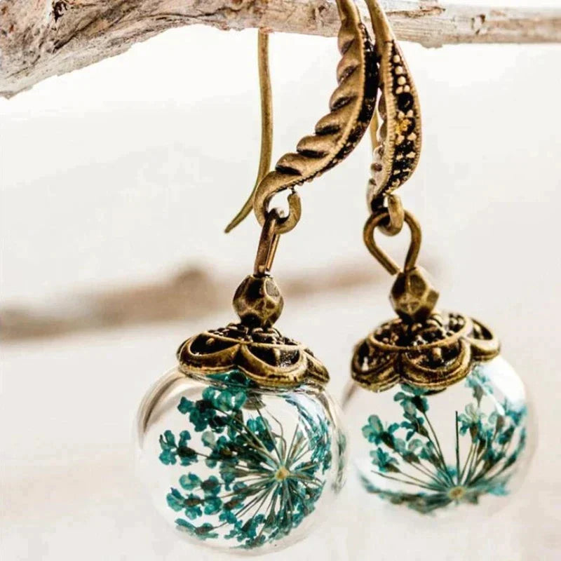 Boucles d'Oreilles Nature Exotique en Or