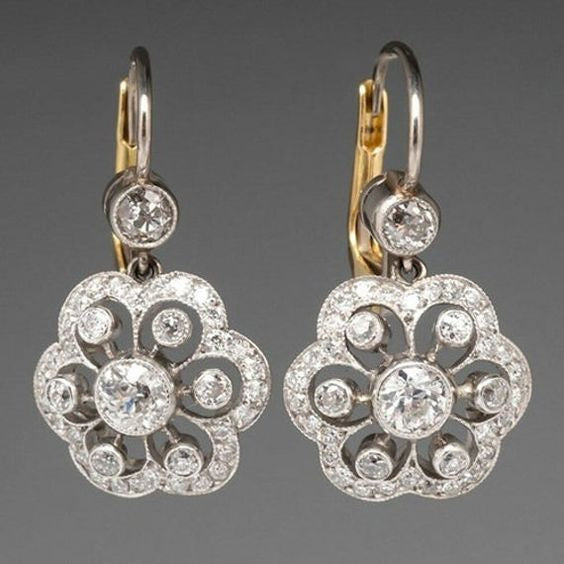 Boucles d'oreilles Mandala en cristal