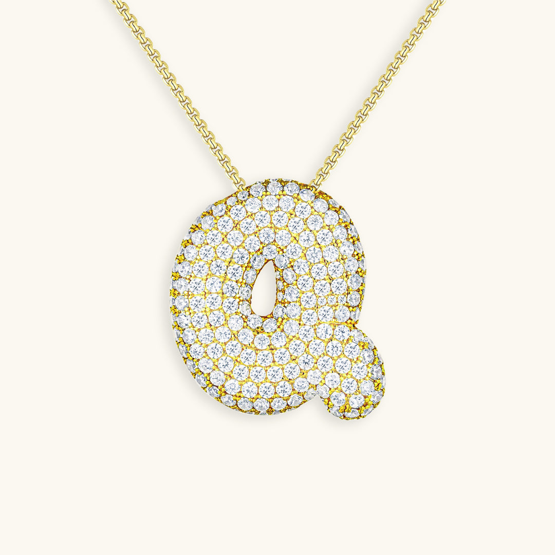 Collier initiale avec bulles Hailey
