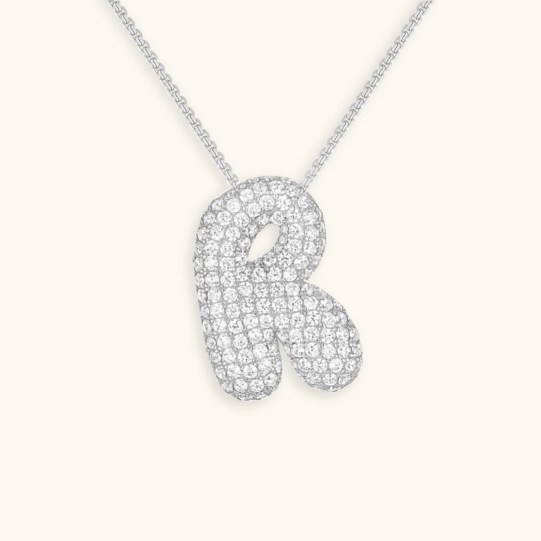Collier initiale avec bulles Hailey