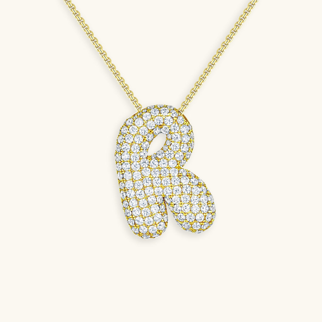 Collier initiale avec bulles Hailey