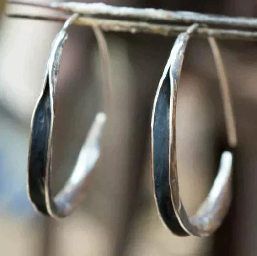 Boucles d'oreilles à large cercle