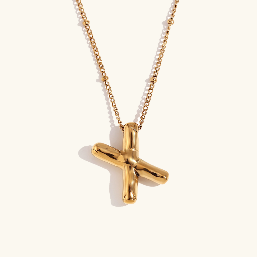 Collier personnalisé initiale avec bulles