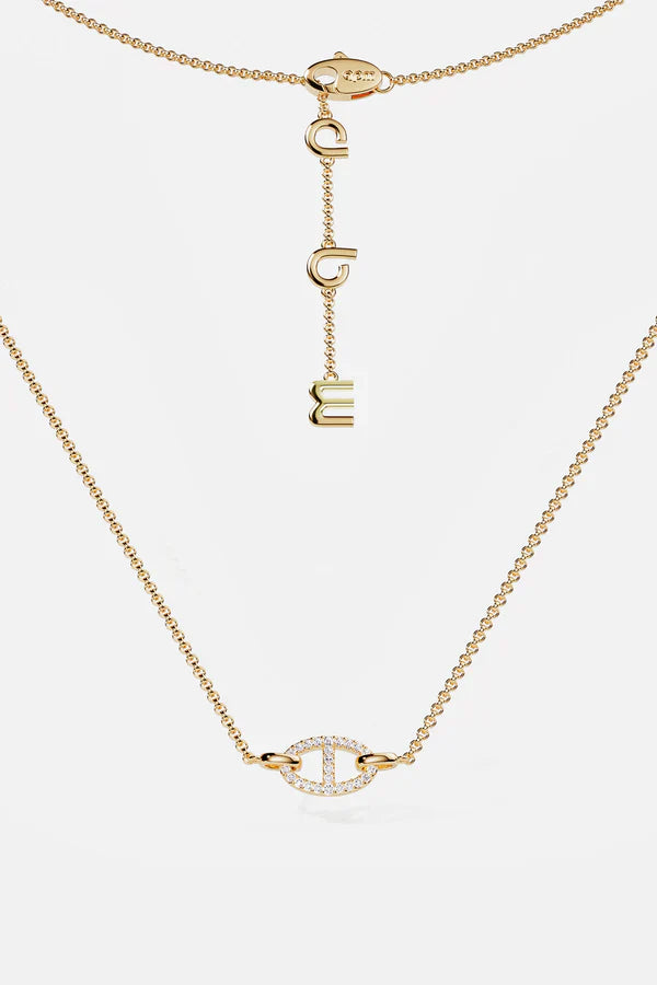 Collier Isla Marina | Or Blanc