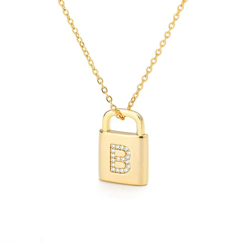 Collier Cadenas d'Initiale Dorée