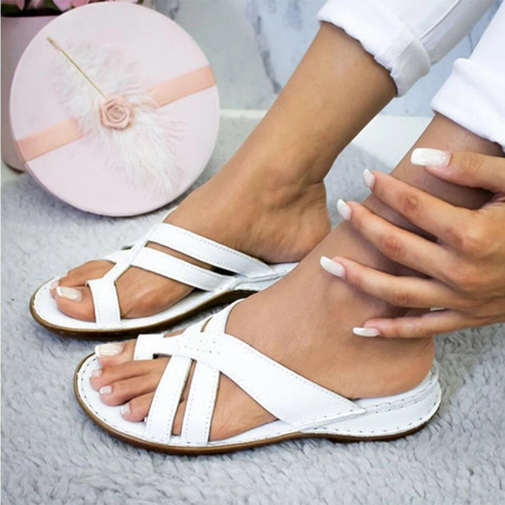 Vanessa – Sandales vintage d'été avec style unique pour femme