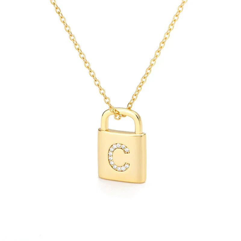 Collier Cadenas d'Initiale Dorée
