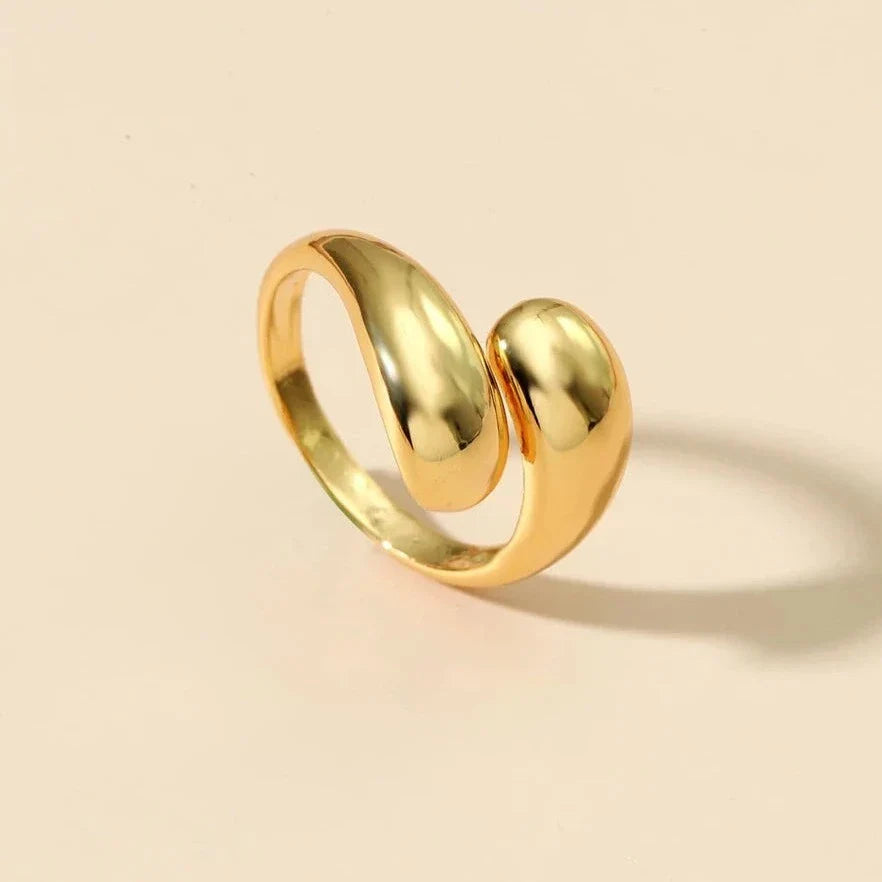 Bague bracelet doré