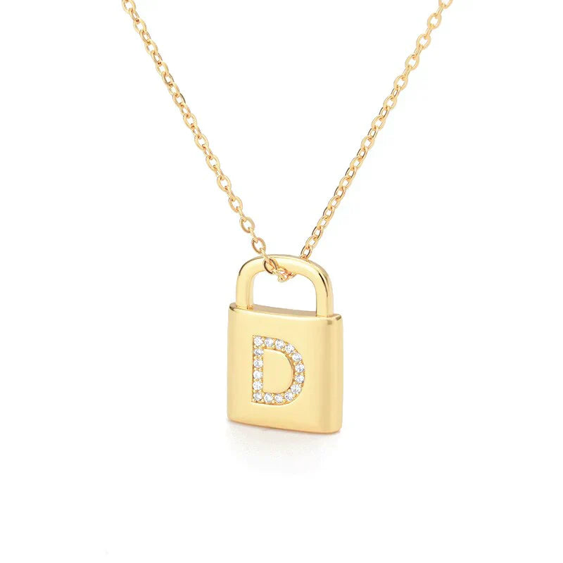 Collier Cadenas d'Initiale Dorée