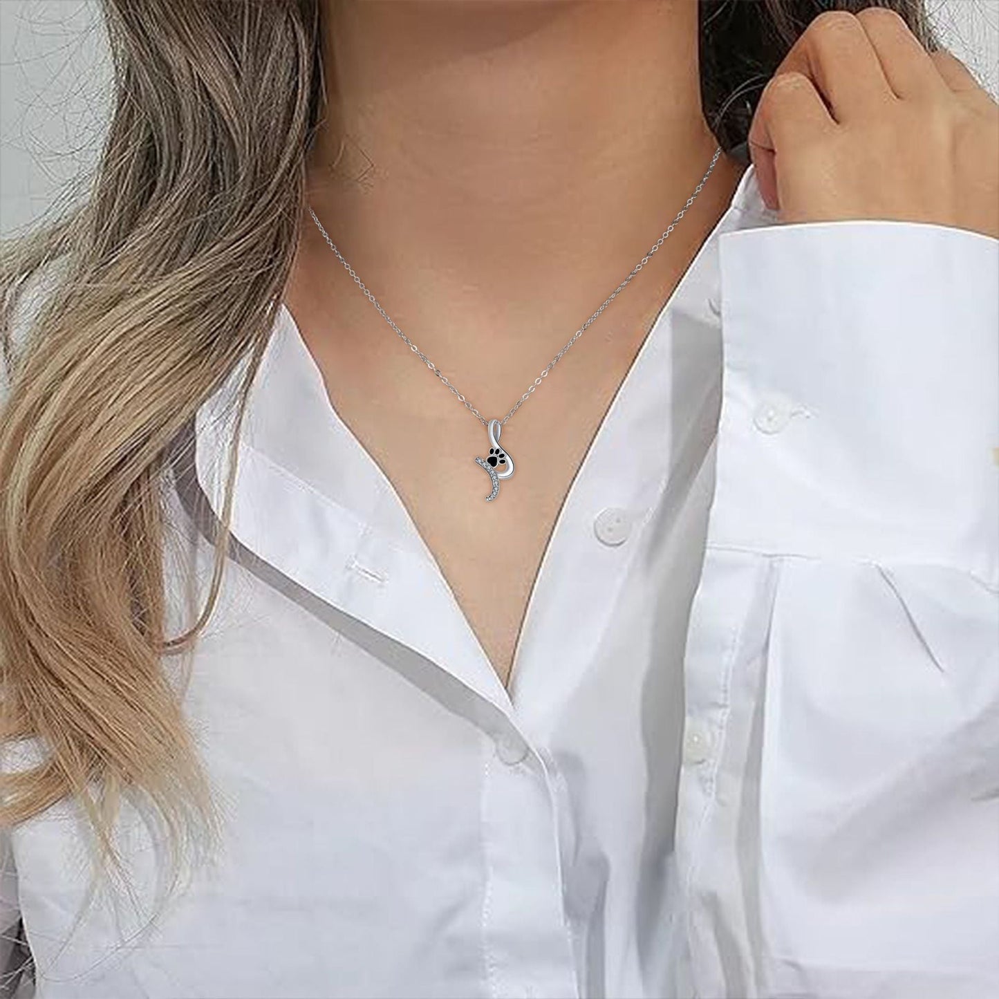 Collier Pendentif Empreinte Patte Mignon