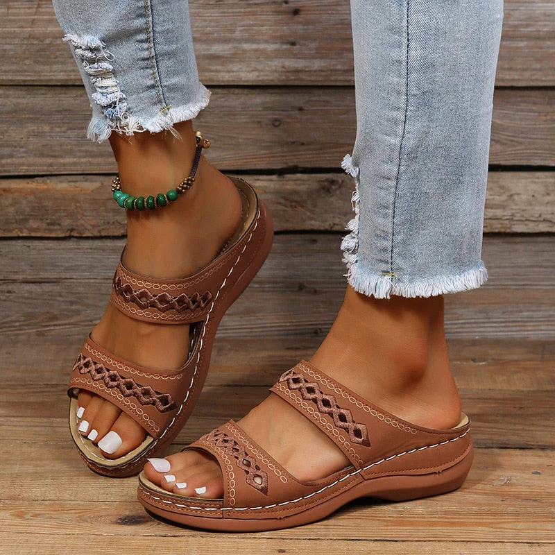 Allysson – Sandales orthopédiques avec design sophistiqué pour femme