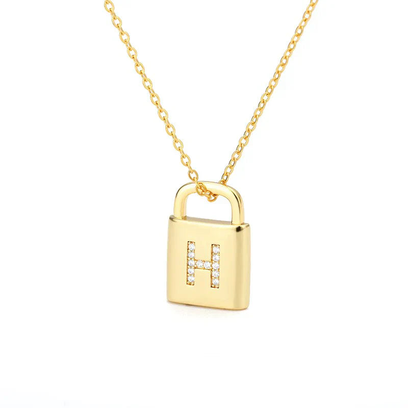 Collier Cadenas d'Initiale Dorée