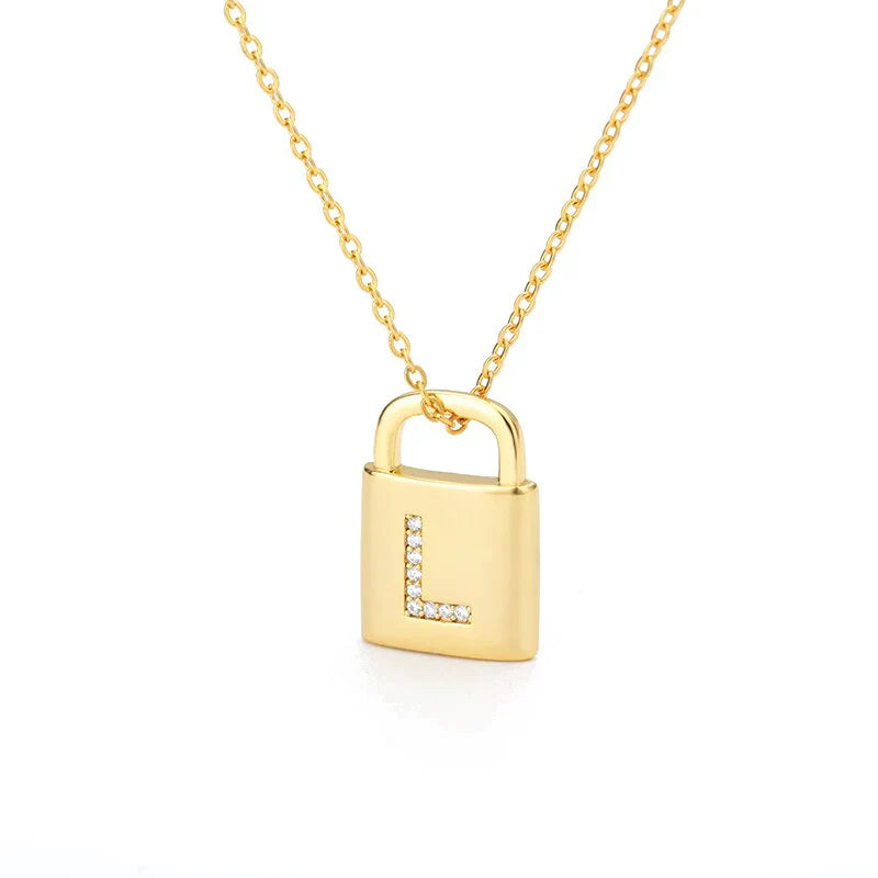 Collier Cadenas d'Initiale Dorée