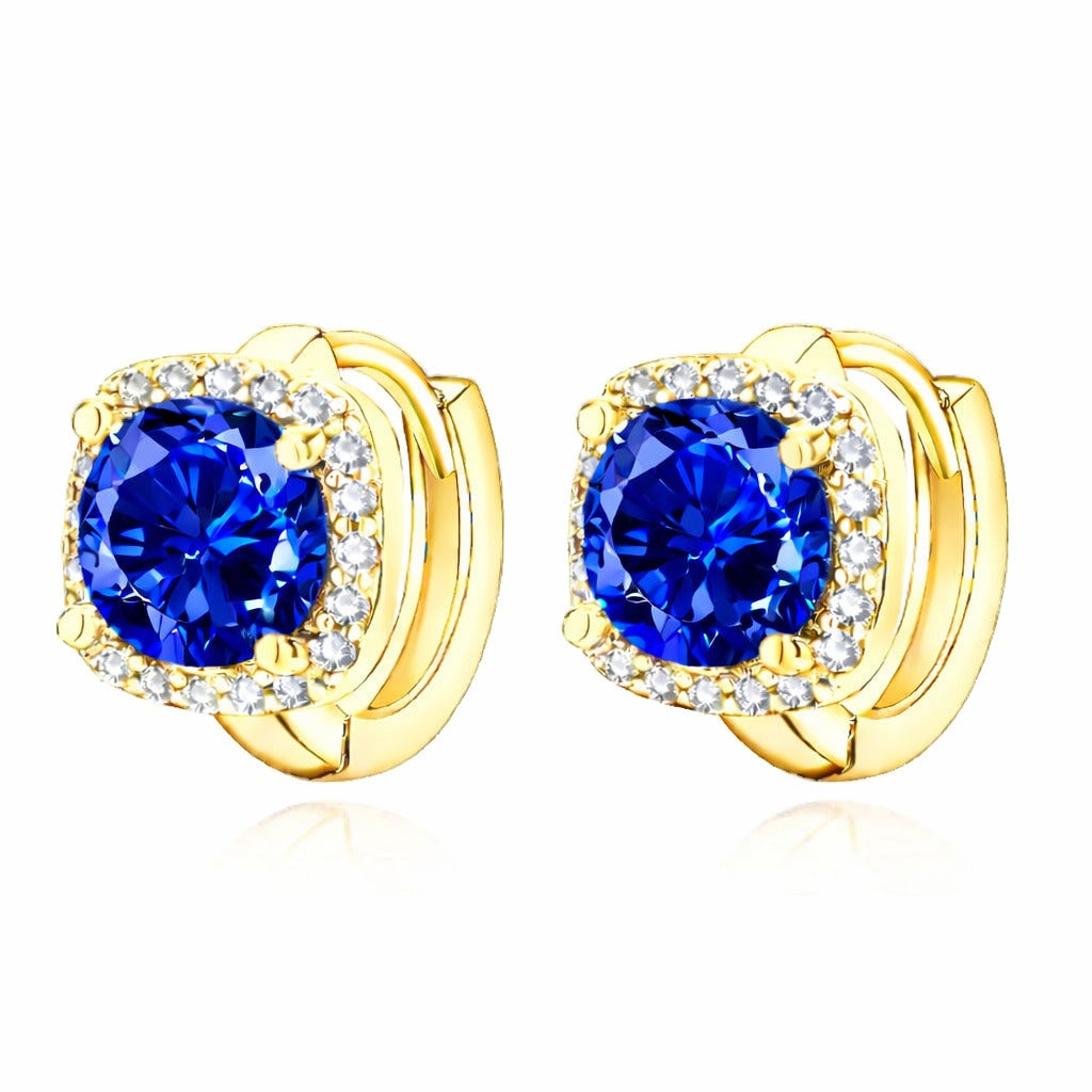 Boucles d'oreilles Nadine en saphir | Or